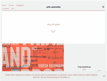Tablet Screenshot of erikschoefer.com